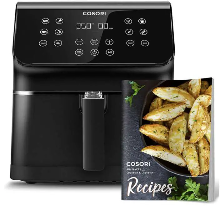 COSORI Air Fryer(100 Recipes), 12-in-1 Large XL Air Fryer Oven with Upgrade Customizable 10 Presets, Preheat, Shake Reminder, Digital Hot Oilless Cooker, 5.8QT, Black