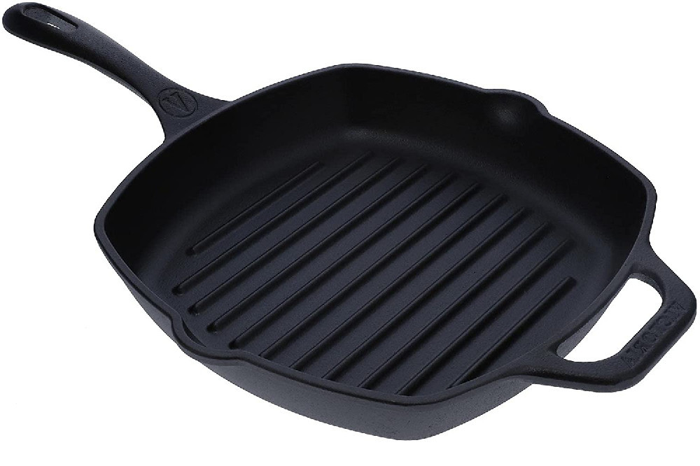 how to clean cast iron grill pan