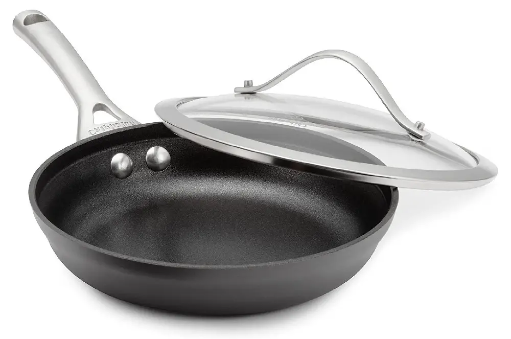 Calphalon Contemporary Hard-Anodized Aluminum Nonstick Cookware, Omelette Pan, 8-inch, Black