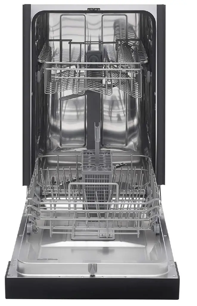 Danby 18 Inch Built in Dishwasher, 8 Place Settings, 6 Wash Cycles and 4 Temperature + Sanitize Option, Energy Star Rated with Low Water Consumption and Quiet Operation - Stainless (DDW1804EBSS)