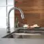Delta Faucet Trinsic VoiceIQ Touchless Kitchen Faucet with Pull Down Sprayer, Smart Faucet, Alexa and Google Assistant Voice Activated, Kitchen Sink Faucet, Arctic Stainless 9159TV-AR-DST