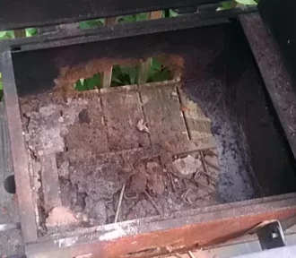 How to Fix Hole in Bottom of Charcoal Grill?